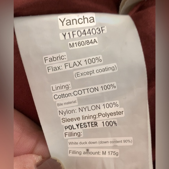 💯 Flax with Duck Down fill jacket - Picture 10 of 10